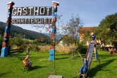 Der Kinderspielplatz beim Gasthof Schafferwirt in St. Georgen ob Murau, Steiermark